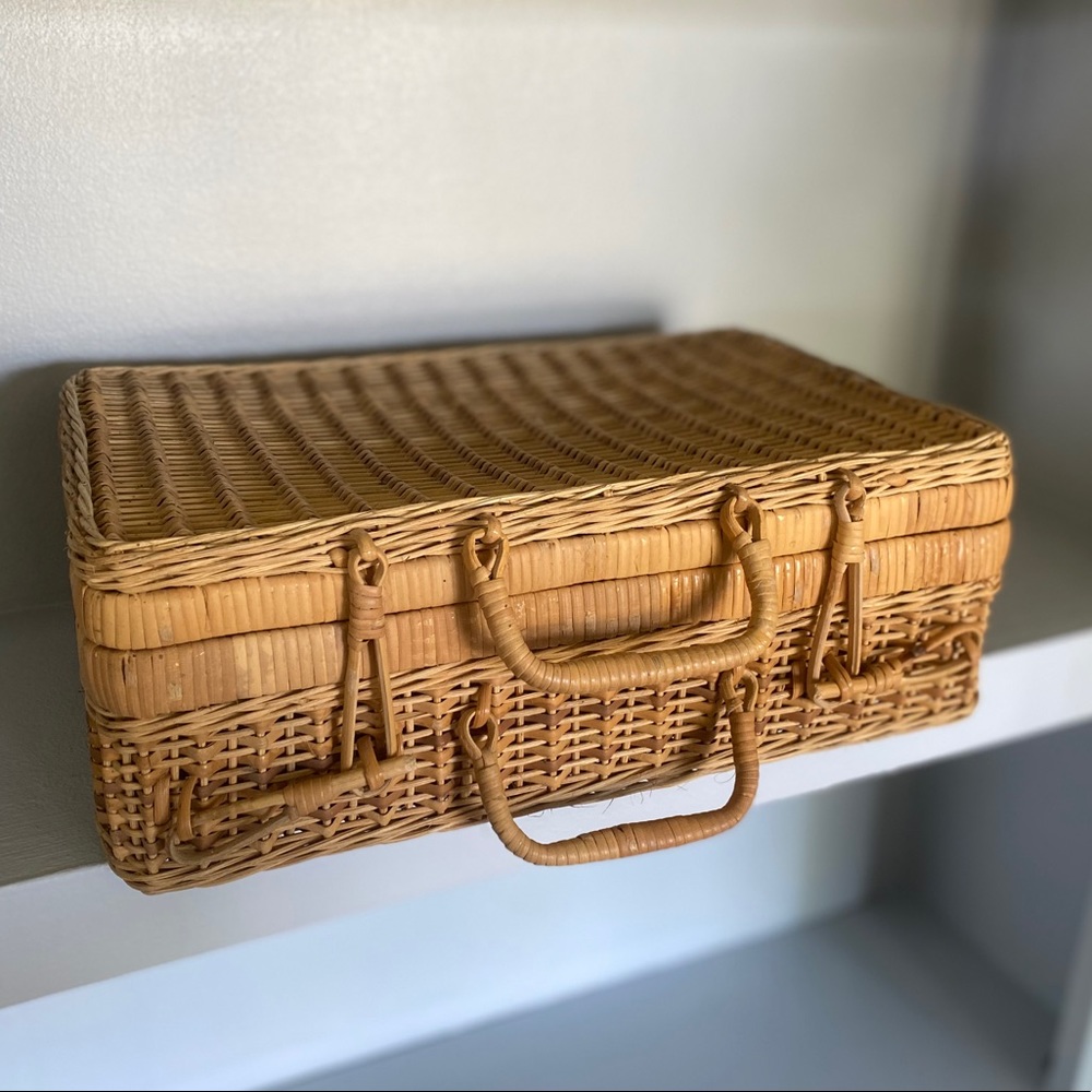 Vintage Suitcase Basket